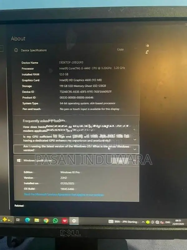 Samsung I5 4th gen pc