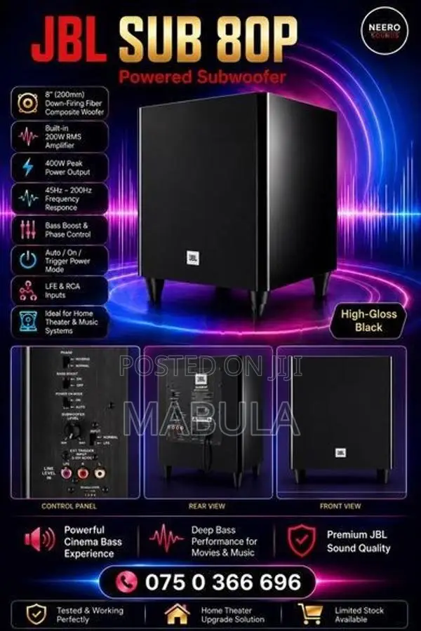 JBL SUB 80p Subwoofer