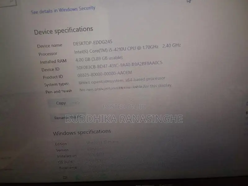 Asus i5 4th Gen Laptop
