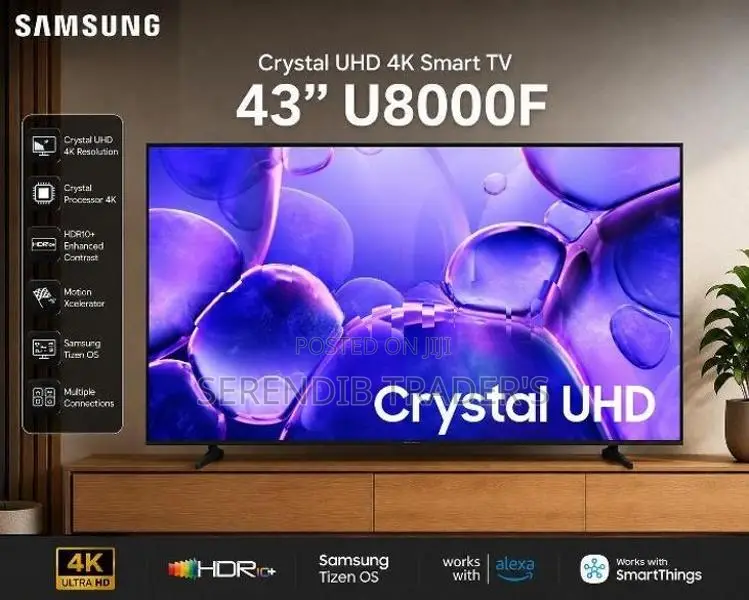 Samsung 43 Inch U8000F Crystal UHD Smart 4k