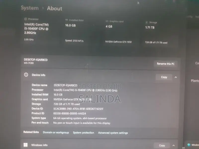 I5 10th gen FULL GAMING PC SET