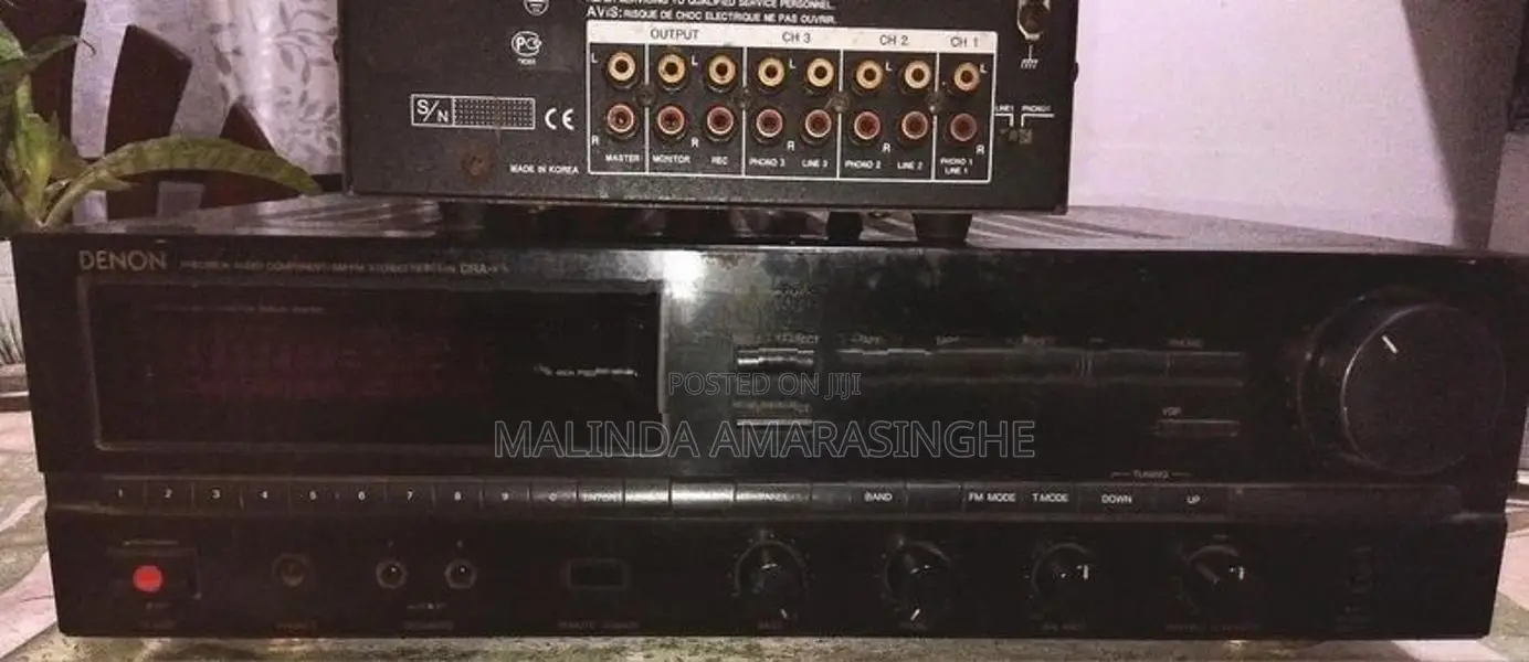Vintage Denon Amplifier with interM mixer