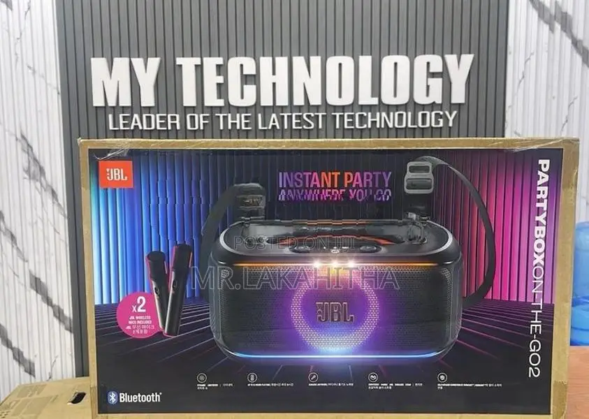 JBL PARTY BOX ON THE GO2 WITH DUAL MIC