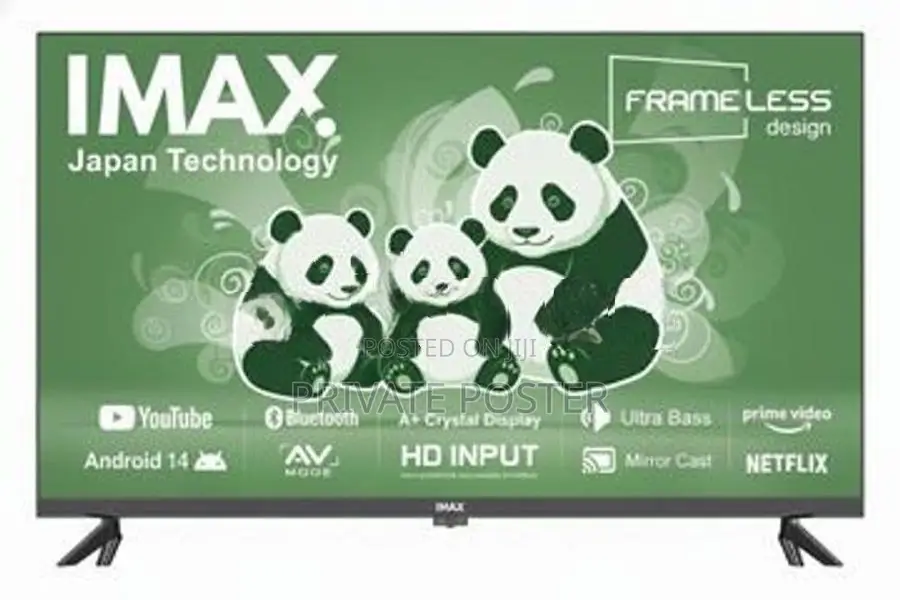 New IMAX (JAPAN) 55" Smart 4K Android 14 UHD Frameless LED TV