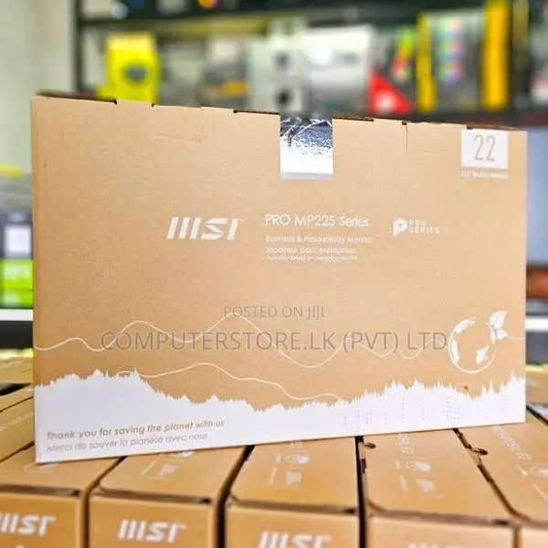 MSI Pro MP225V 21.5" Inch 100Hz 1ms FHD Ultra Slim Frameless Monitor