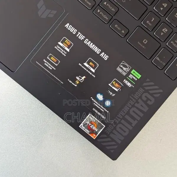 New Asus TUF A16 Ryzen 7 -16GB DDR5 RTX 4050 8GB VGA Gaming Laptop