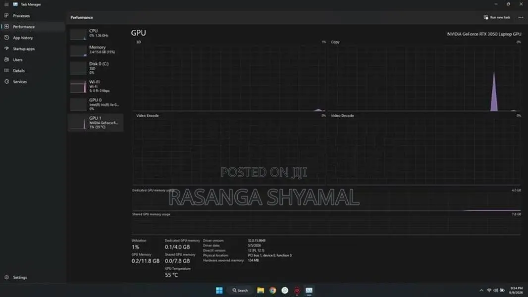 Asus Tuf F15 Gaming Laptop