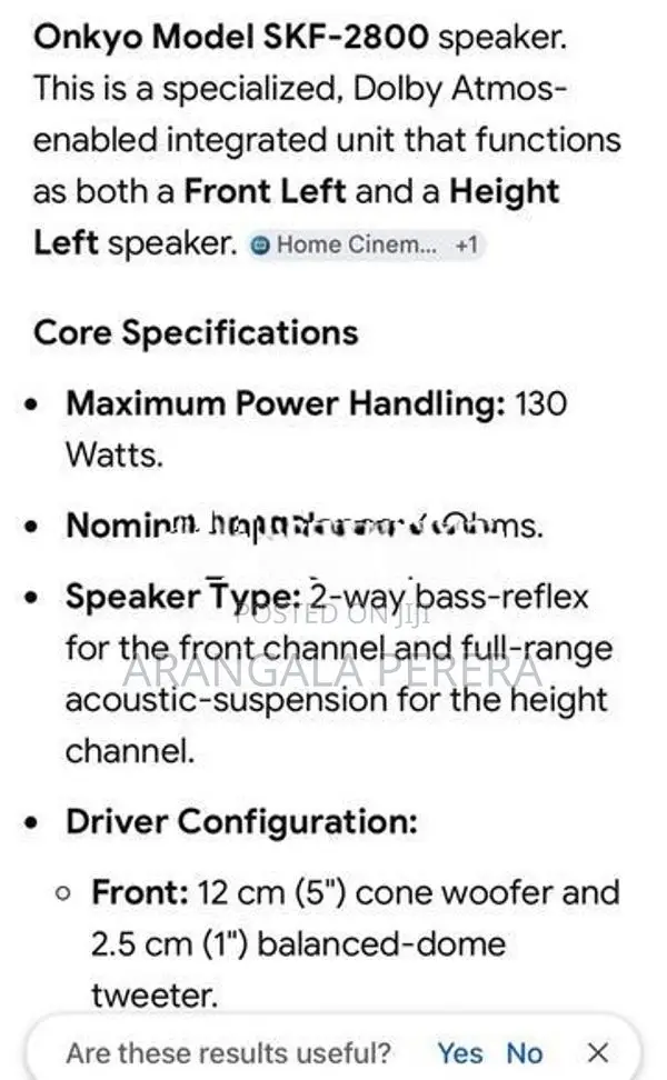 Onkyo speaker