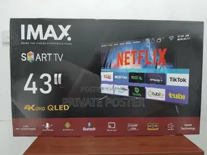 New IMAX 43 inch QLED 4K UHD HDR Smart LED Android 14 TV