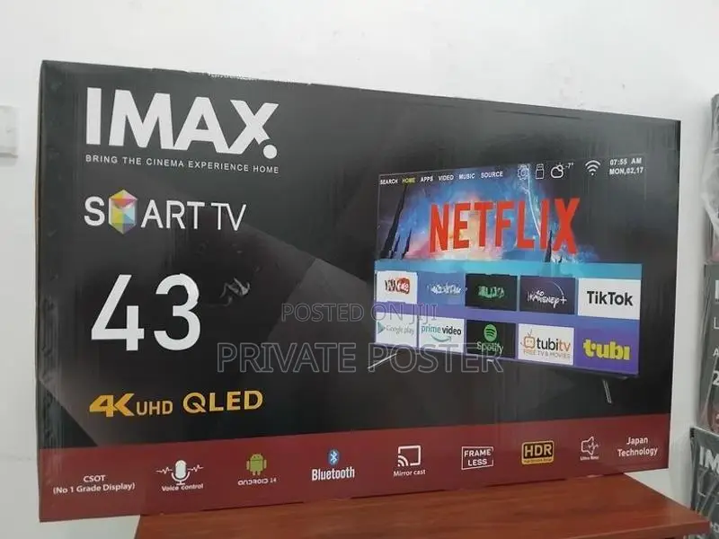 IMAX Japan 43 inch QLED 4K Smart UHD HDR LED Android 14 TV