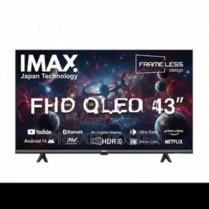 New IMAX JAPAN 43" QLED Smart Android 14 Full HD Frameless LED TV