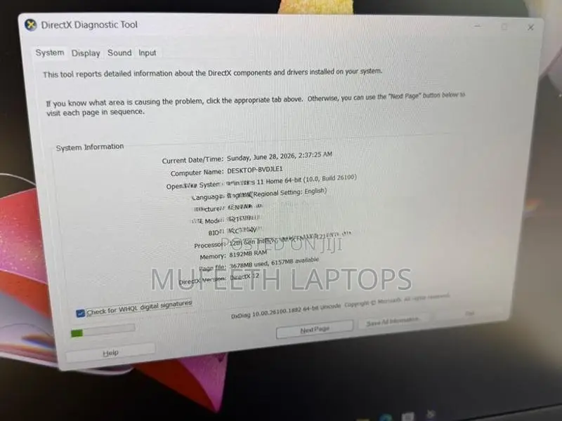 Lenovo i3 12Gen 8/256GB 15.6”FHD Display