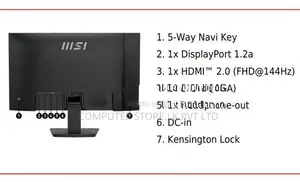 MSI Pro MP273 E14A 27 Inch 144Hz 1ms FHD IPS Productivity Monitor