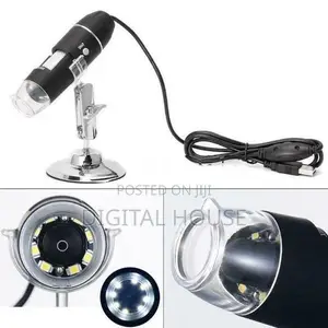Camera Microscope Digital Zoom Magnifier x 1600 Led 8 new.