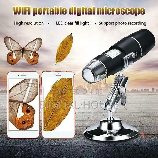 Camera Microscope Digital Zoom Magnifier x 1600 Led 8 new.