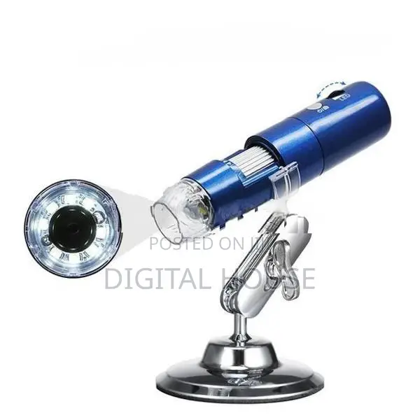 Camera Microscope Digital Zoom Magnifier x 1600 Led 8 new.
