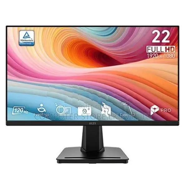 MSI PRO MP225 E12VL 21.5" Inch 120Hz 1ms FHD Slim Frameless Monitor