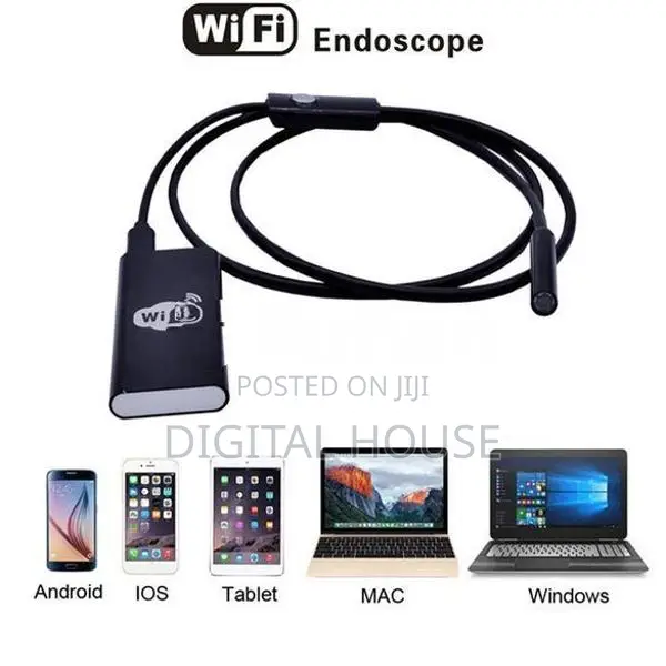 Camera wifi Endoscope 5mp Waterproof 5 Meter Cable Length - new