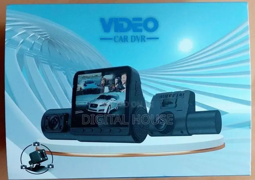 camera car dash 12mp HD Front + inside revers recording 3in1 .