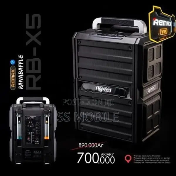 Remax RB-X5 Outdoor Trolley Bluetooth Speaker with Two Mics