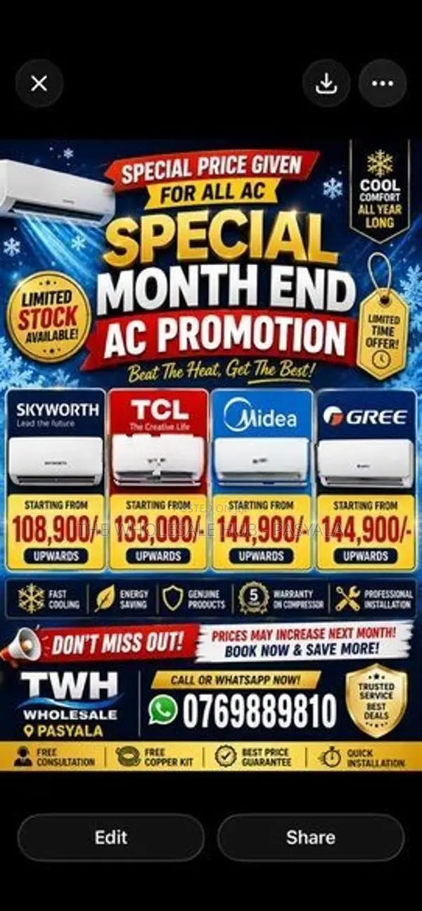 TCL AI smart Inverter AC