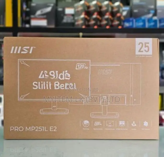 MSI Pro MP251L E2 25" Inch 120HZ Full HD IPS Frameless Monitor