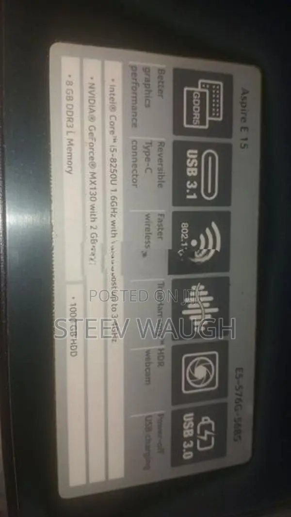 Acer Aspire E 15 Core i5 (8th Gen) Laptop