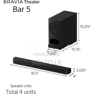 Sony HT-B500 Bravia Theatre Bar 5 3.1 Inch Soundbar