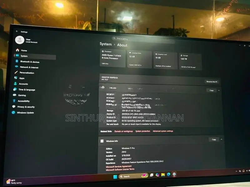 Ryzen 7 9700X RTX 5060 Ti 16GB Gaming PC