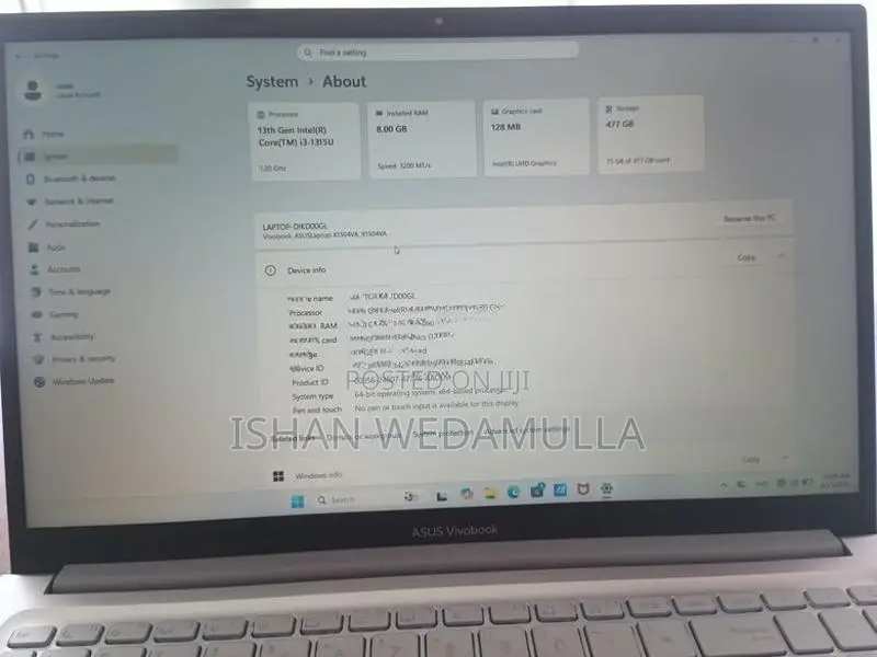 Asus i3 13th Gen