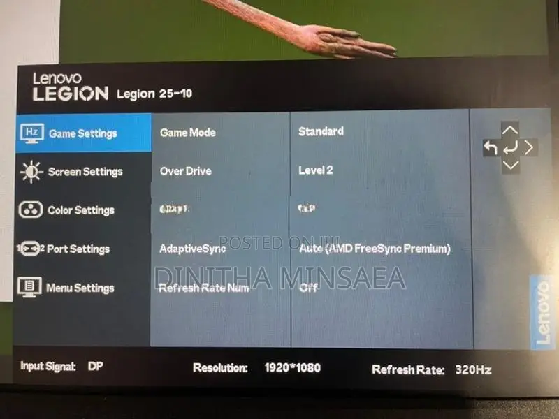 Lenovo Legion 320Hz Gaming Monitor
