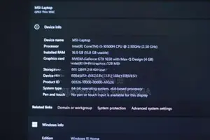 MSI GF63 GTX1650 Gaming Laptop