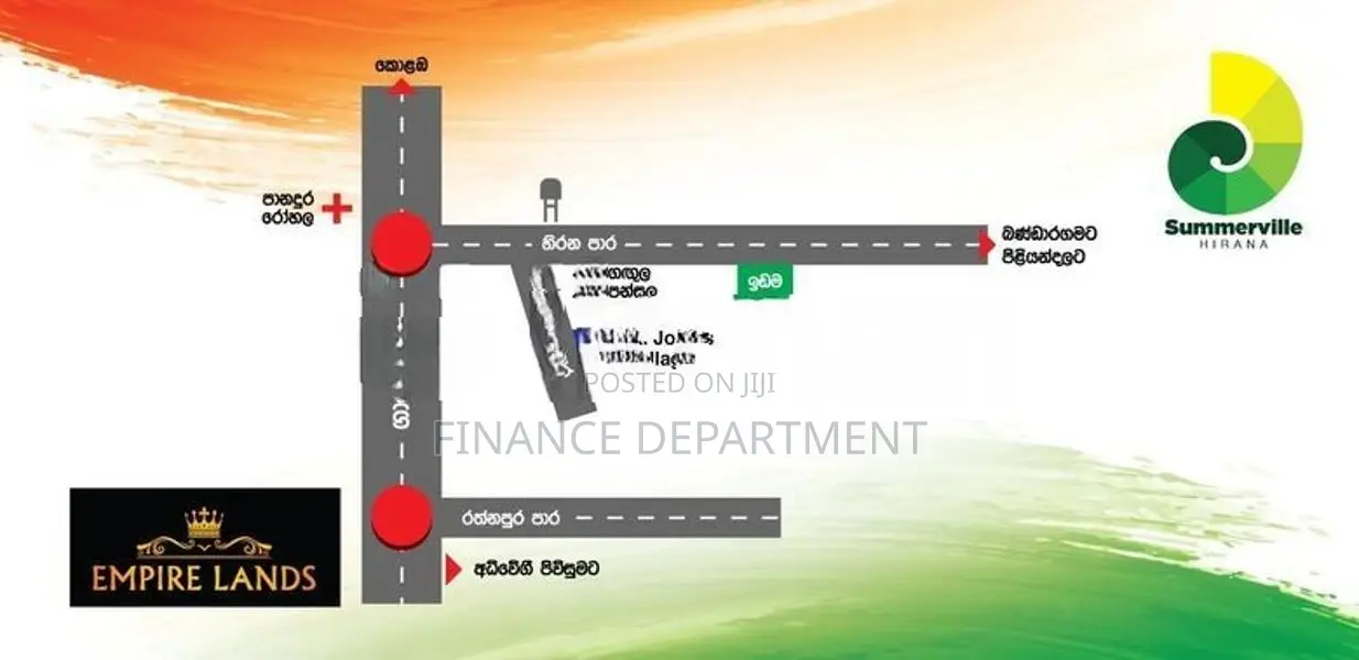 Facing to 457 panadura Hirana Road Commercial Land Plots