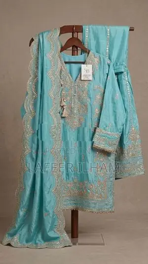 Pakistani Silk Embroidered Gharara Suit