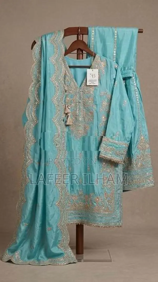 Pakistani Silk Embroidered Gharara Suit
