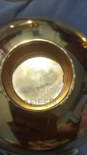 Old 24k Plated Dishes Set