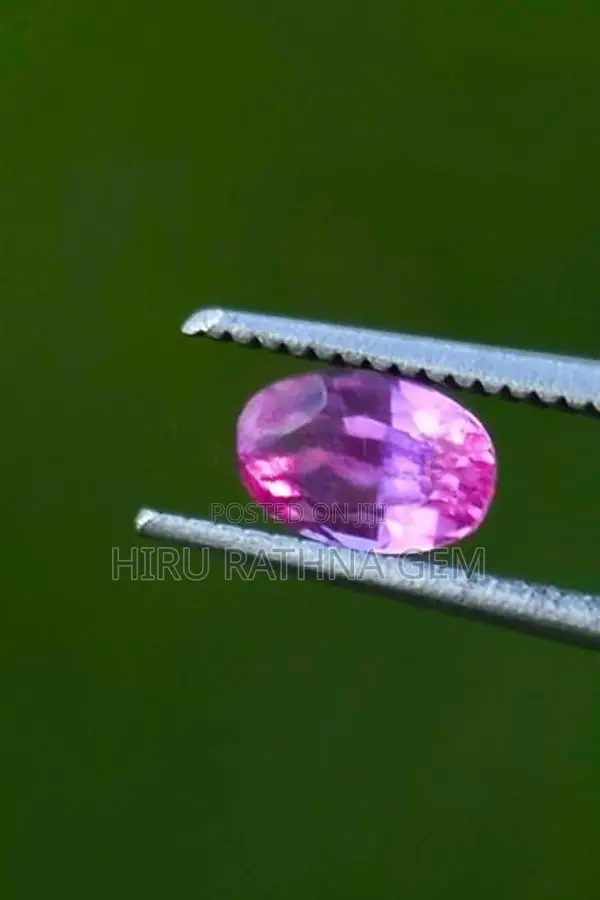 Natural pink sapphire gem
