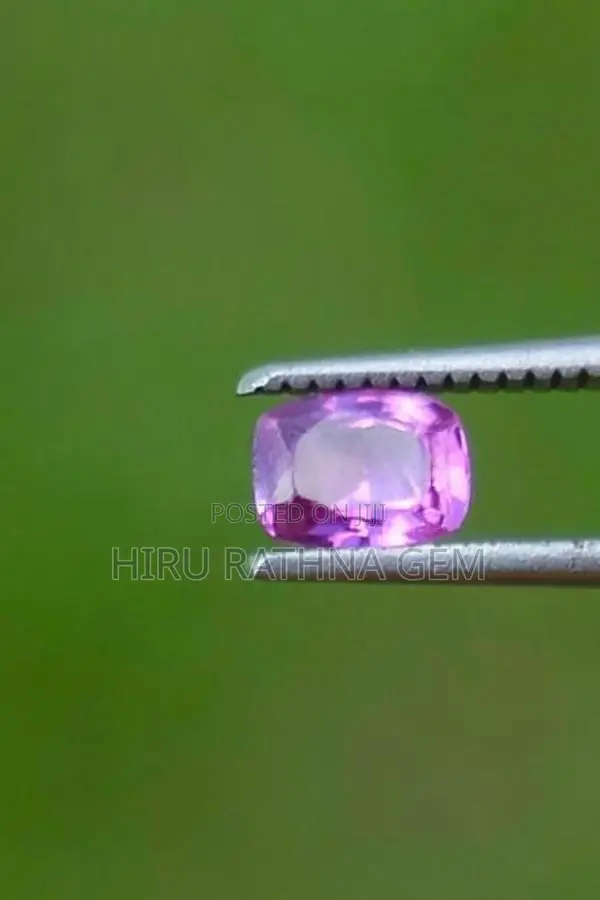 Natural pink sapphire gem
