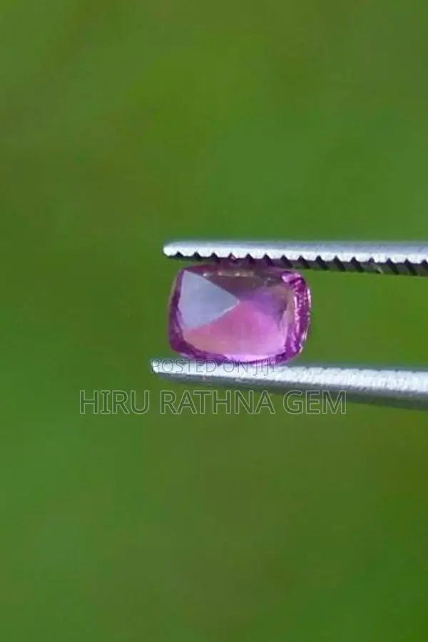 Natural pink sapphire gem