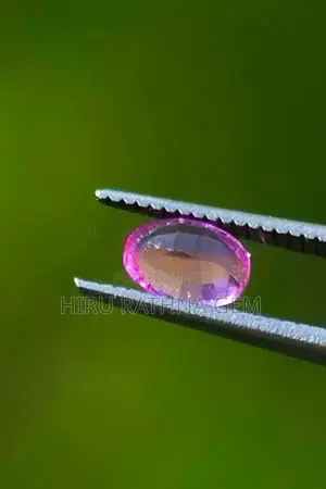 Natural pink sapphire gem
