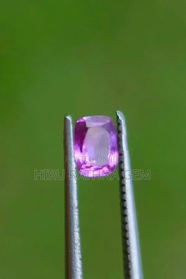 Natural pink sapphire gem