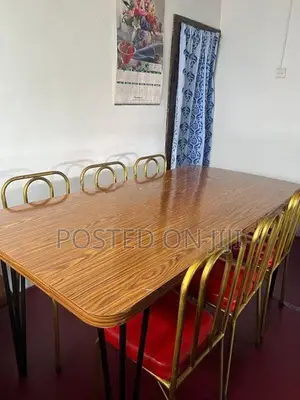 Dinner Table with Steel Chairs