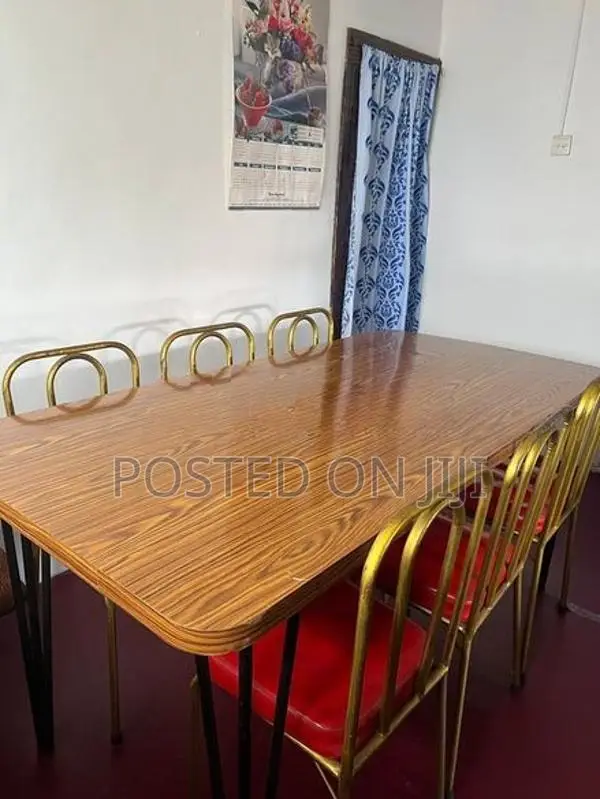 Dinner Table with Steel Chairs