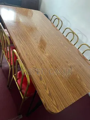 Dinner Table with Steel Chairs