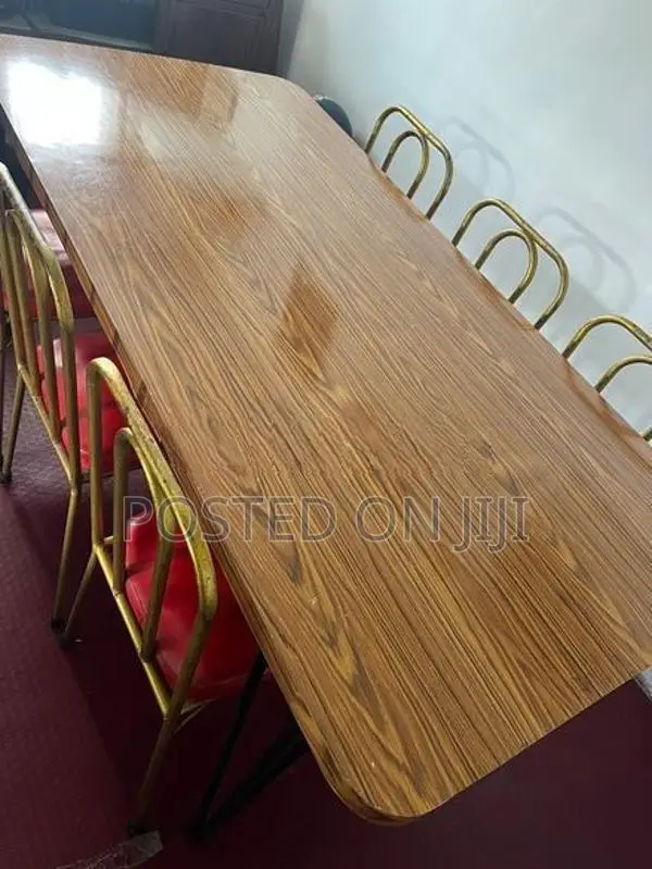 Dinner Table with Steel Chairs