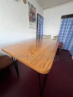 Dinner Table with Steel Chairs