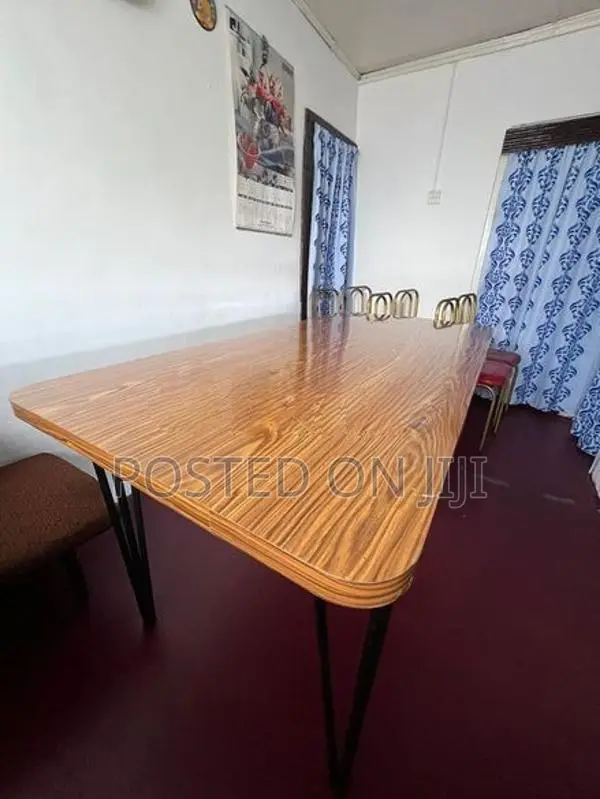 Dinner Table with Steel Chairs