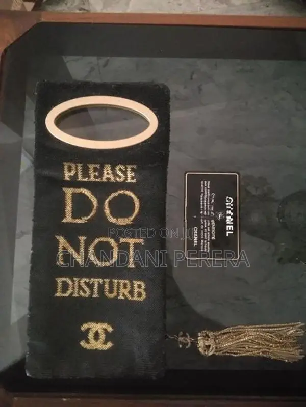 Chanel "do Not Disturb" Door Hanger