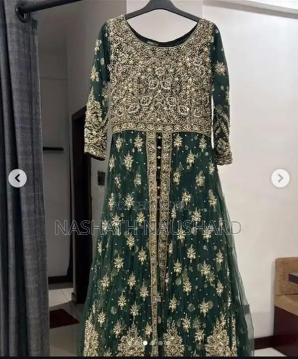 Emerald Dark Green Lehenga Walima Dress