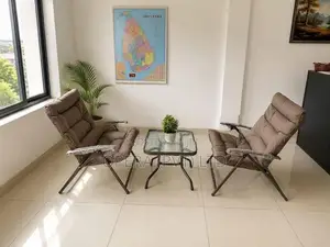 Portable Balcony Chair with Table Set